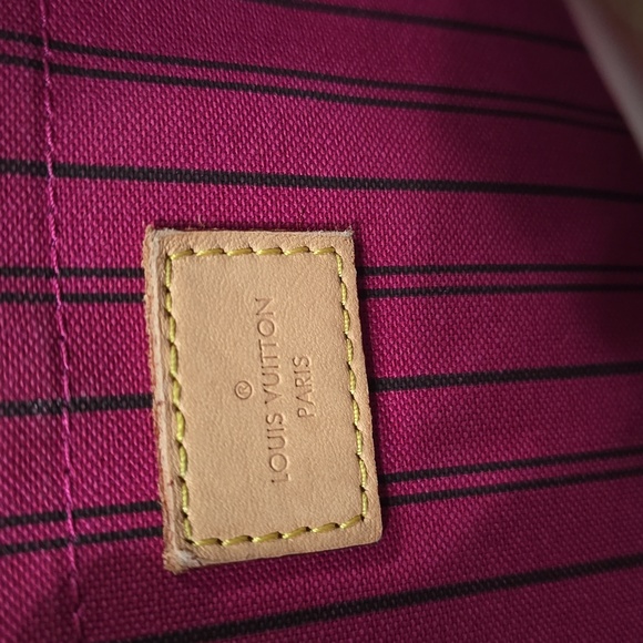 Authentic LV Louis Vuitton Monogram Neverfull MM GM Pochette Hot PINK - Picture 10 of 16
